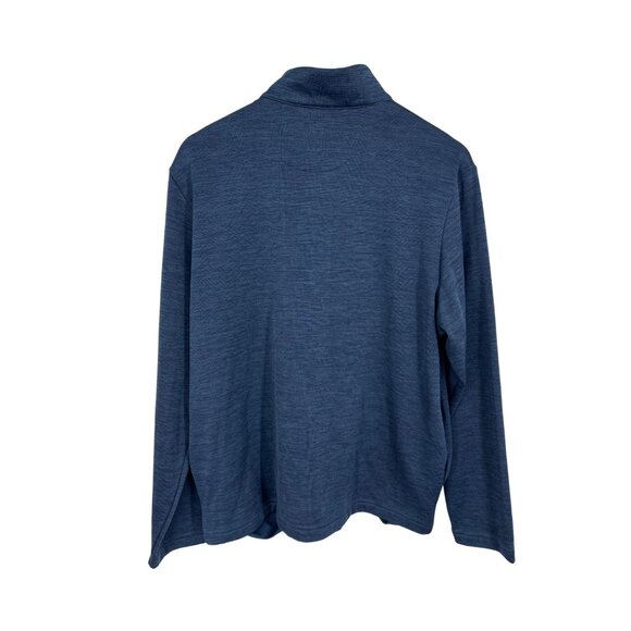 Pga Tour Blue 1/4 Zip Pullover Long Sleeve Lightweight Shirt Size S - Picture 4 of 8